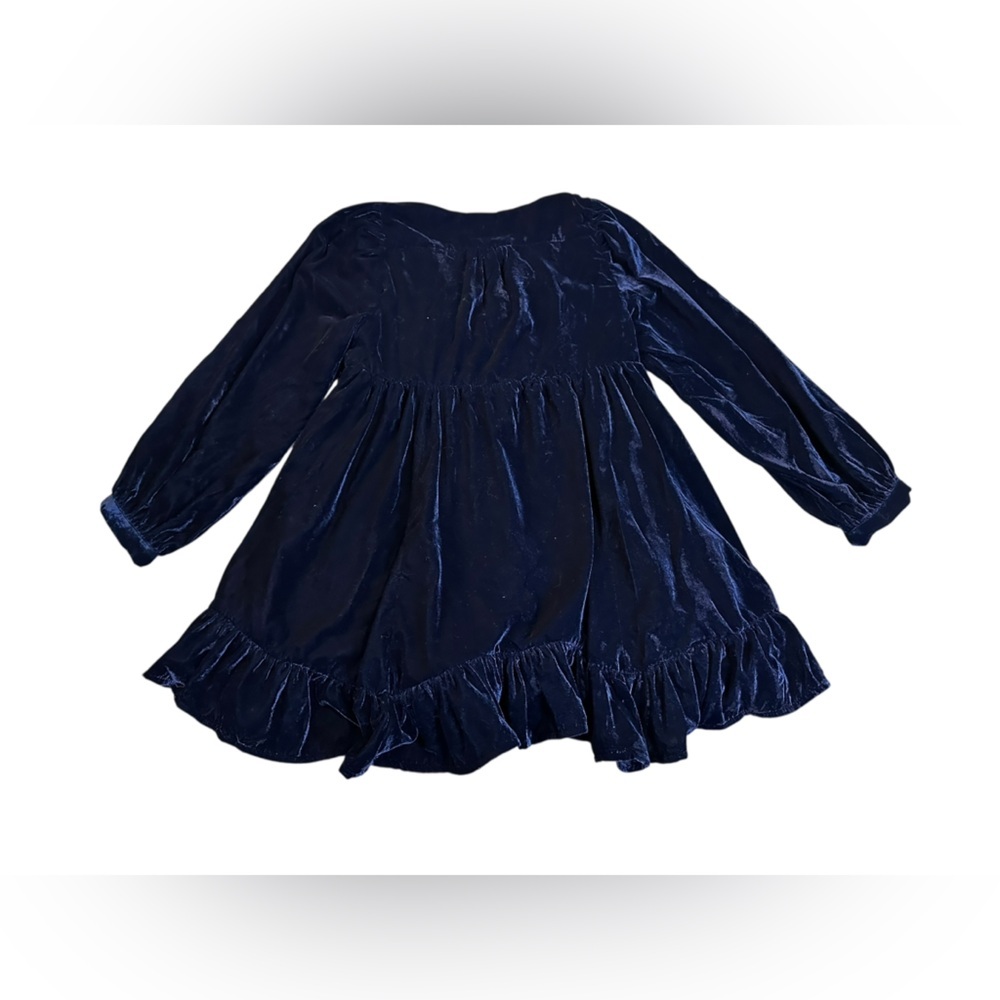Free People Womens Estella Velvet Party Mini Dress, blue, SMALL - Picture 9 of 12